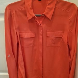 Beautiful orange dress button down
